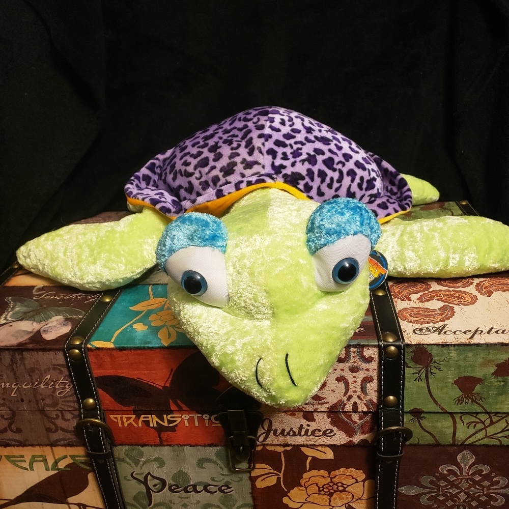 Leopard print turtle plush -item has been sold